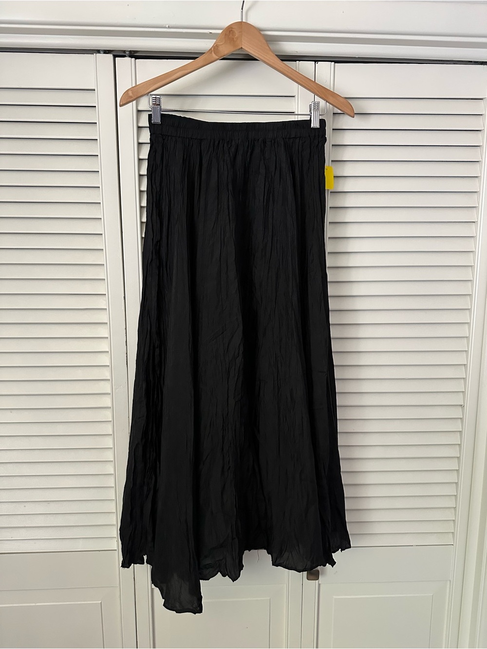 Vintage Savannah Black Women’s Maxi Skirt - 100% Silk Flowing Silhouette NWT